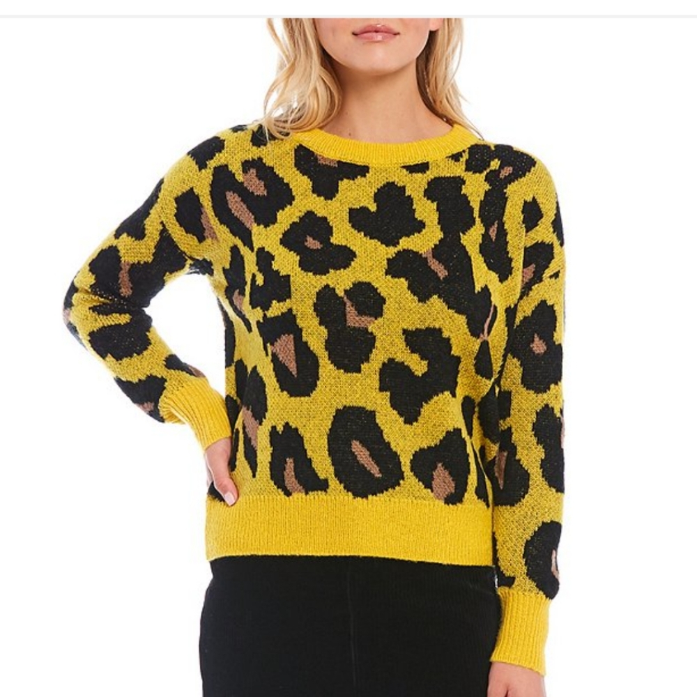 NWT Gianni Bini Cami Leopard Sweater